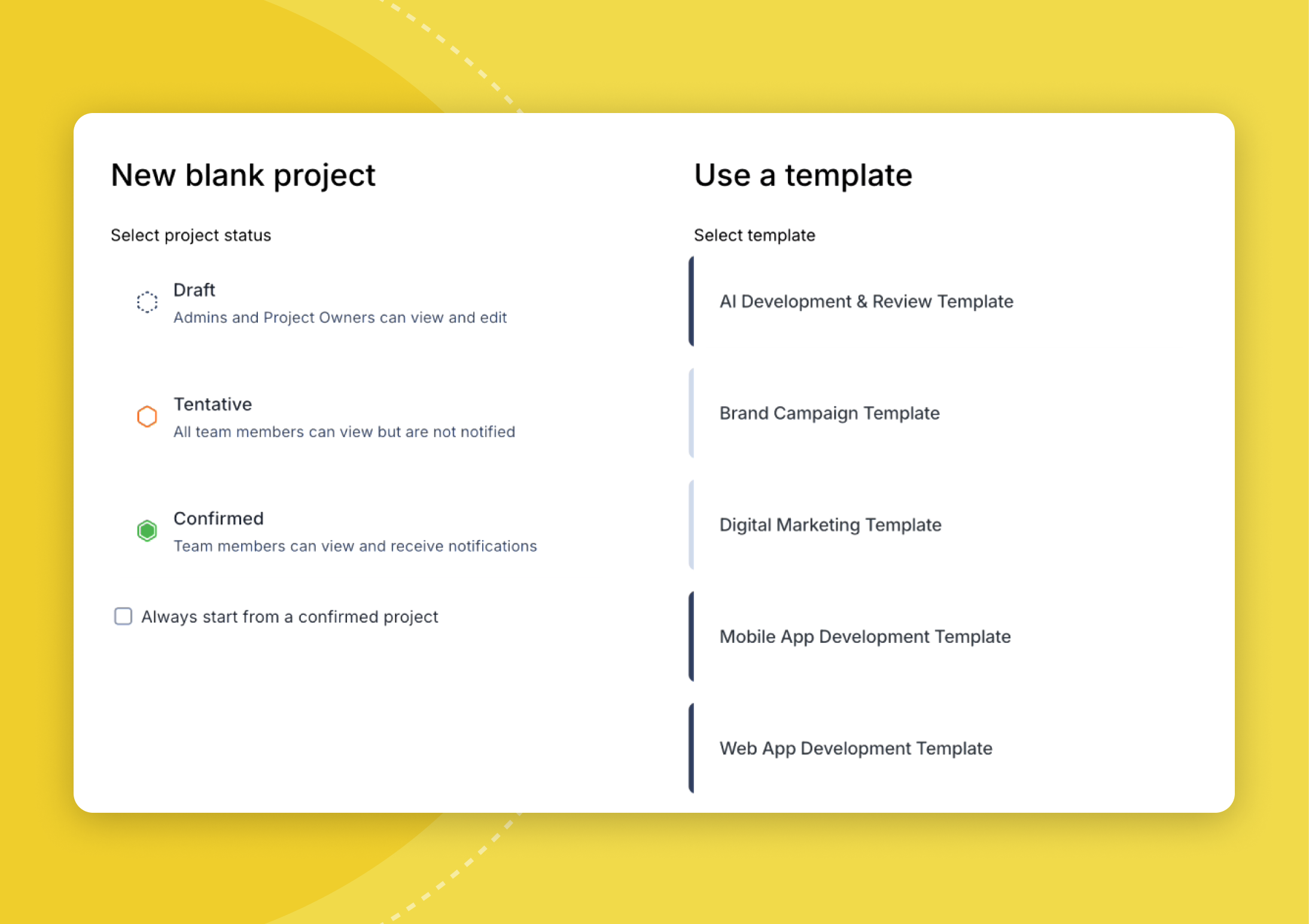 Draft project status